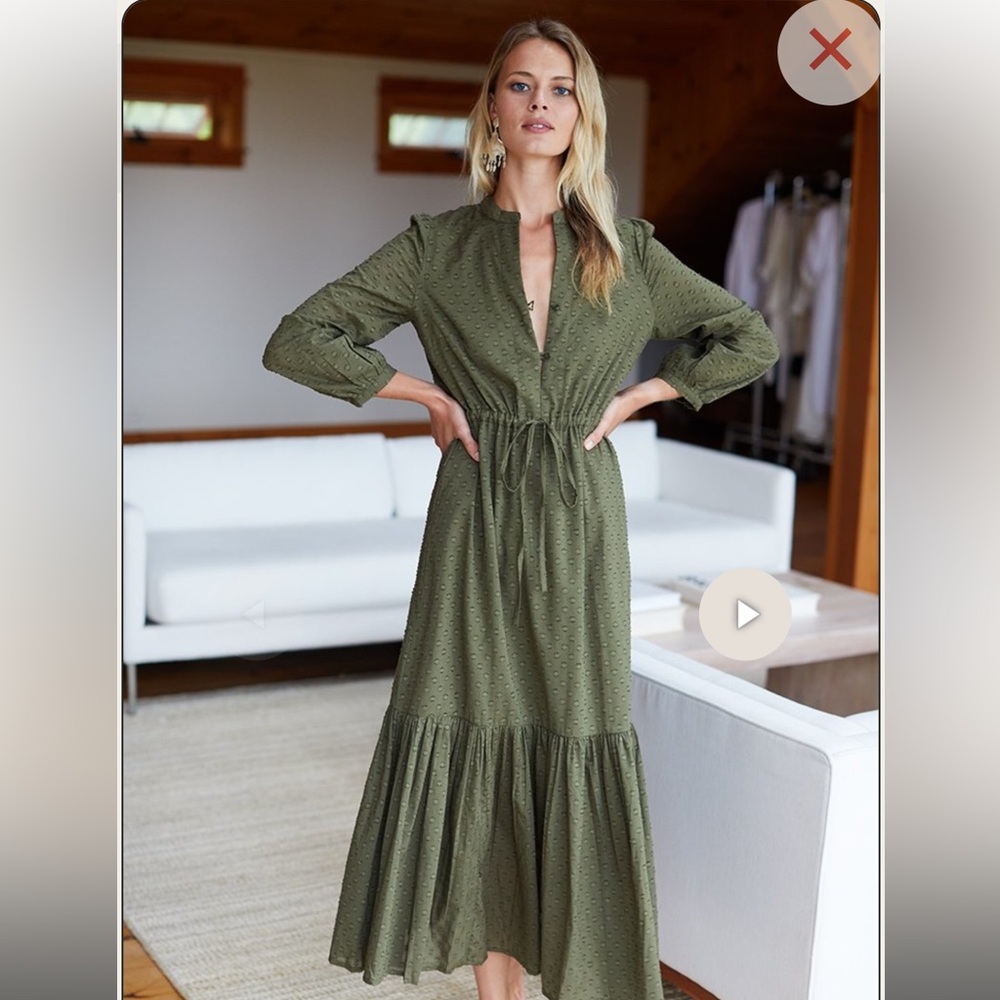 NWT Emerson Fry Frances Dress in Moss